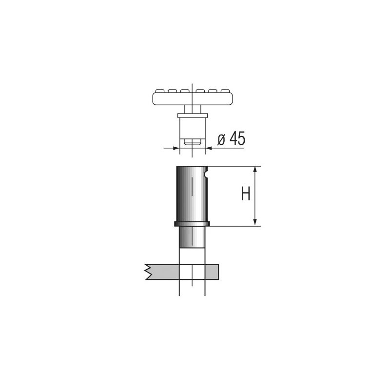 Проставки h=80 мм., 4 шт. Ravaglioli S224-A3